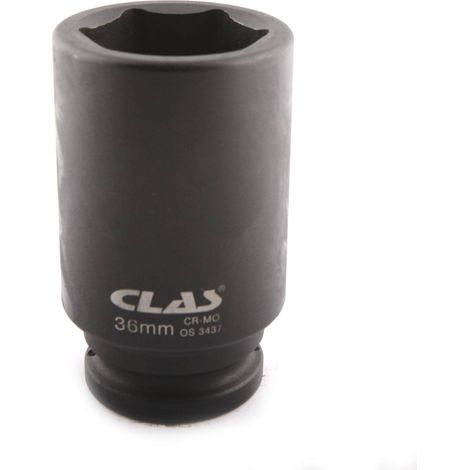Douille choc 6 pans longue 36mm 3/4" Cr-Mo - OS 3437 - CLAS Equipements
