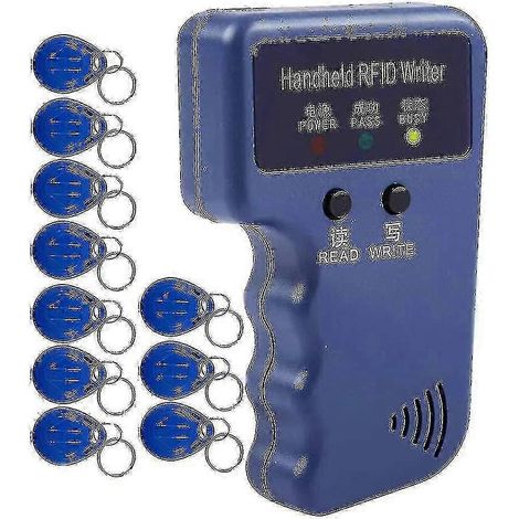 Copieur/lecteur RFID portable 125 kHz, programmateur de clonage de cartes d'identité amélioré, incluant 10... (1/5)
