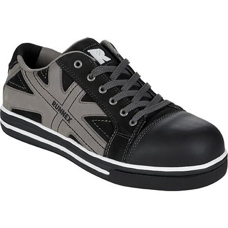 RUNNEX® S3-Sicherheitshalbschuhe SportStar schwarz/grau, Alu 534239 Gr.39 (1/4)