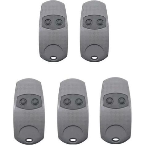 Pack de 5 télécommandes Came TOP432EE – 2 canaux – Fréquence 433,92 MHz – Portée 50-100 m – Alimentation 2 piles CR2016 (1/3)