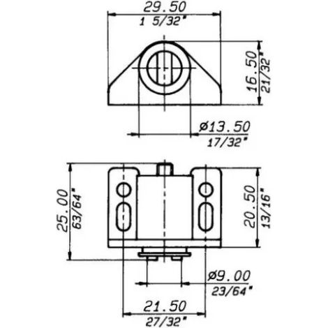 CHIUSURA MAGNETICA MERONI 925 BIANCO (HAFELE) (1/2)