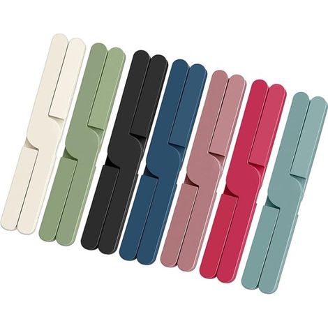 7 piezas, Posavasos, 7 colores, 203.21.1 cm, TPR, Posavasos de mesa para cristal, Manteles individuales plegables, Posavasos lavables (1/5)
