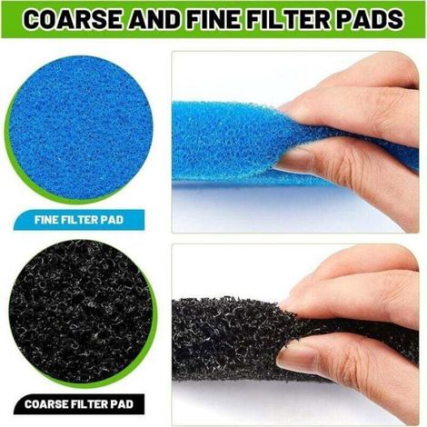 Filtre De Bassin - Grossier Et Fin - Compatible Avec Fontaines 52231 Et 52229 - Lot De 2 (1/4)