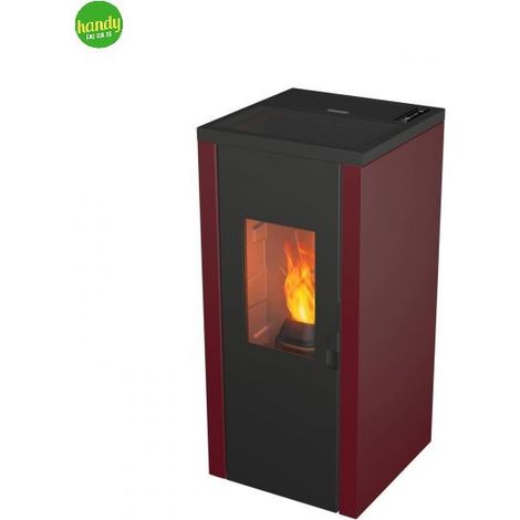 Stufa a Pellet Magma Fuji 7 KW A+ Bordeaux (1/5)