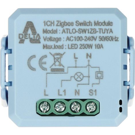 Atlo ATLO-SW1ZB-TUYA Intelligenter ZigBee Schalter Blau