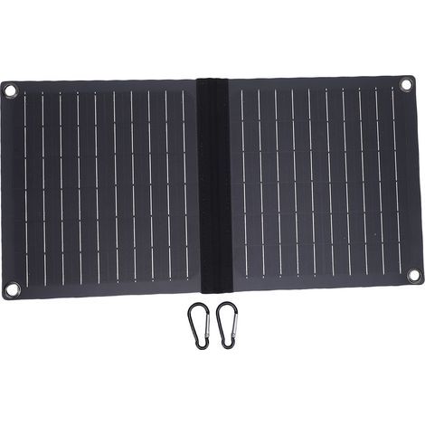 16W 5V Foldable Monocrystalline Silicon Solar Panel, Portable Rainproof Charger for Outdoor Camping, Hiking, and Fishing (1/5)