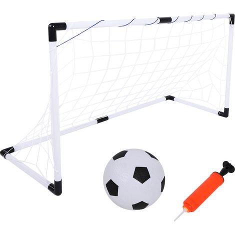 Filet de but de football pour enfants pliable avec ballon et pompe, kit d’entraînement extérieur (1/5)