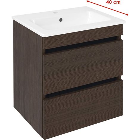 EZARA Meuble sous-vasque 48x54x39cm, pin rustique
