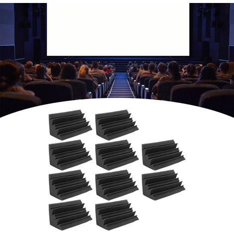Coton d'isolation acoustique en forme d'angle, coton absorbant le son, piège à basses fréquences, coton absorbant le son pour cinéma, vendu par lots de 10. (1/5)