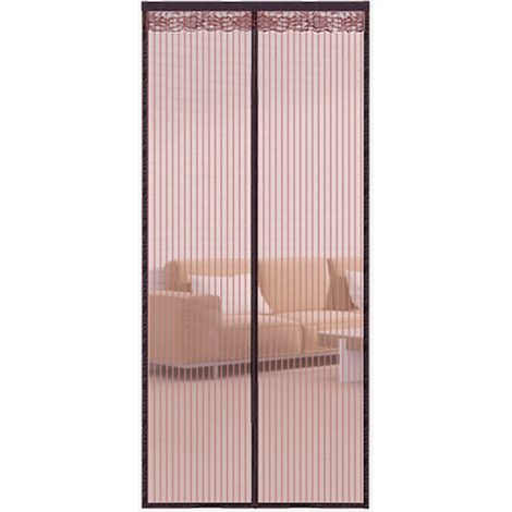 Mosquitera magnética de 40 x 82 pulgadas, mosquitera de gasa, cortina de verano, mosquitera sin agujeros, malla antiinsectos transpirable y que deja pasar la luz, decoración del hogar (1/5)