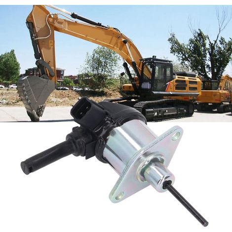 Électrovanne d'arrêt de flamme 12V, électrovanne d'arrêt 1A021-60017, compatible avec Kubota V2003. (1/5)