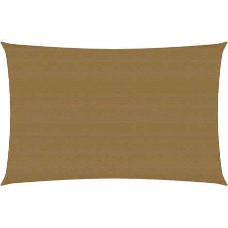 Voile d'ombrage 160 g-m² Taupe 2,5x4,5 m PEHD (1/5)