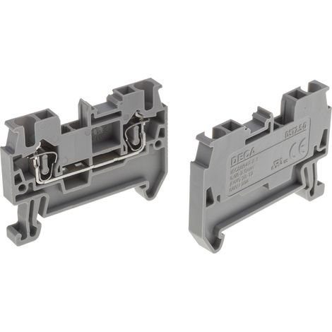 Bloc de jonction RS PRO, 2.5mm², Gris ( Prix pour Paquet de 10 )