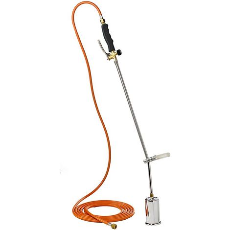 Désherbeur thermique gaz 1000°C – Raccordement bouteille butane propane – Tuyau 5m – Connexion 3/8"