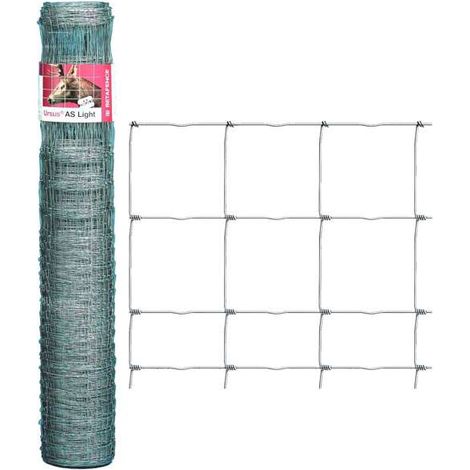 BETAFENCE 3030027 Rete Ursus Leger in Rotolo Acciaio con Rivestimento Zincalu Maglie Rettangolari Degradanti Diametro Fili 2,45 mm e 1,90 mm Lunghezza 30 m Altezza 100 cm colore Grigio