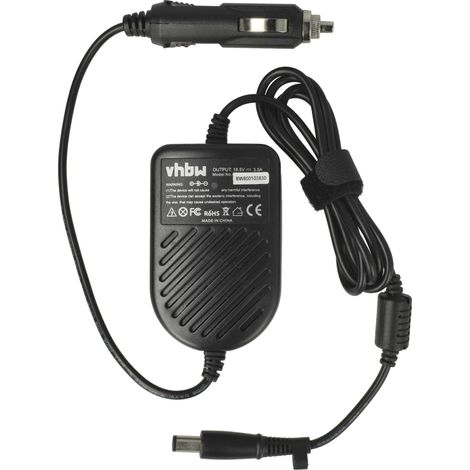vhbw KFZ-Ladekabel kompatibel mit HP Compaq Tablet PC TC4400 Notebook - 12V Ladegerät Schwarz 3,5 A (1/5)