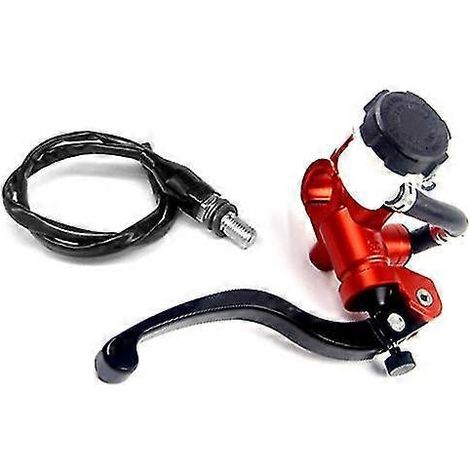 Interface de tuyau de pompe de frein et d'embrayage universelle pour moto, radiale, 17,5 mm, maître-cylindre 22 mm pour Vespa, Hyosung, Sherco, Honda - Orange, droite (1/5)