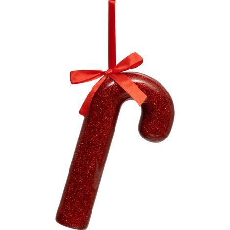 Sujet de Noël Sucre d'Orge "Pailleté" 15cm Rouge