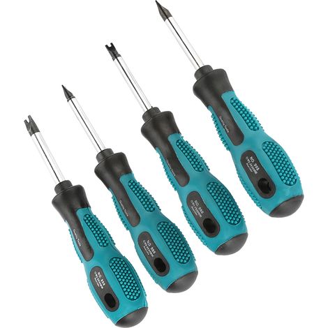 Ensemble de 4 tournevis magnétiques en forme de fourche en CRV, outil multifonctionnel à main (1/5)