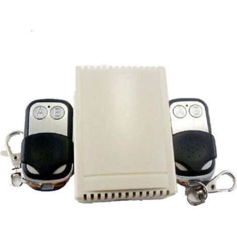 Relais Temporisé Sans Fil 12V DC 433Mhz Avec 2 Télécommandes Réglable 1 Seconde à 130 Heures (1/4)