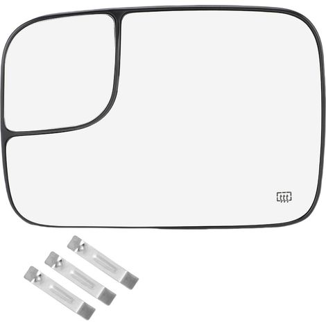 Verre de miroir convexe chauffant avec remplacement de lentille de vue latérale d'angle mort pour 1500 2500 3500 2002-2008 gauche 5161010AA (1/5)