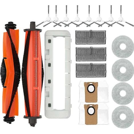 Filtre pour aspirateur brosse pour aspirateur Filtre de brosse pour aspirateur filtre de 20pcs avec Xiaomi Mijia M30S D103CN Robot Aspirateur pièce détachée Consumables Main Side Brosse Filtre Serpill (1/5)
