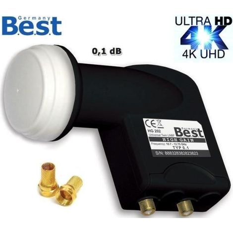 LNB Twin BEST GERMANY HG202 Full HD Gain 70dB