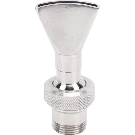 Buse fontaine éventail acier inoxydable 3/4" et 1/2", buse arrosage plate universelle pour bassin paysager (1/5)