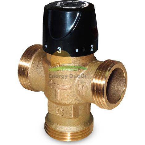 Valvola miscelatrice termostatica Antiscottatura da 35 a 60oC KVS 1.8 - da 1"M (1/2)