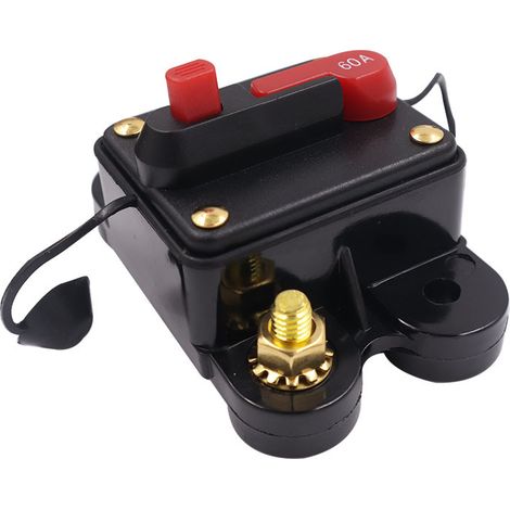 Porte-fusible étanche à ré-armement de disjoncteur pour protection de système de bateaux, voitures, 12 V-24 V, 60 A (1/4)