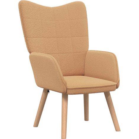 Fauteuil relax Fauteuil Beige 62 x 67 x 95,5 cm Tissu Sherpa (1/5)