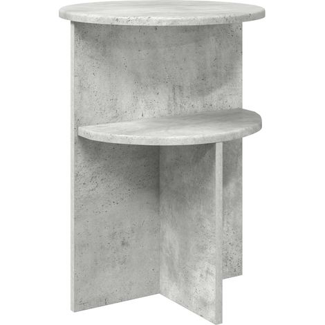 Maison Exclusive - Beistelltisch Betongrau Ø 39,5 x 55 cm Holzwer