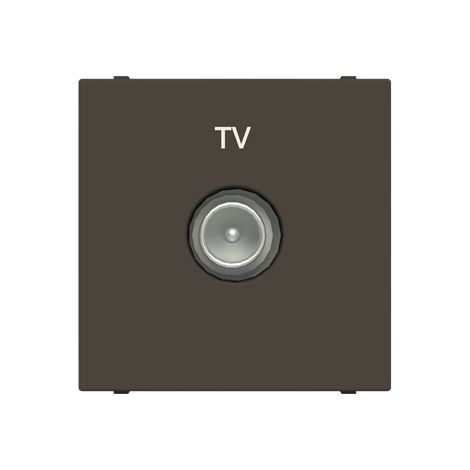 Zenit Prise Tv Terminale 2 Modules Anthracite 2CLA225070N1801 ABB N2250.7AN (1/3)