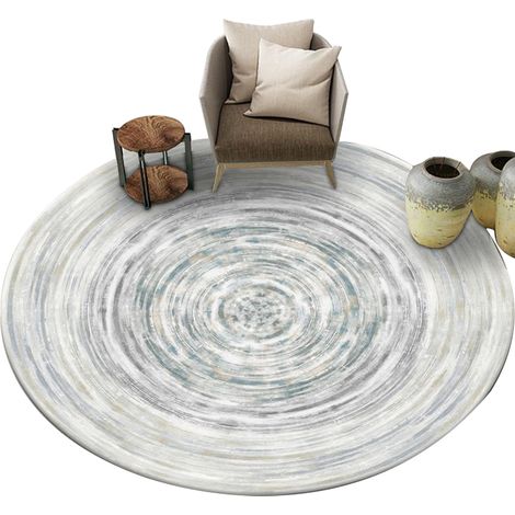 Tapis Rond - 60 x 60 cm - Dos Antidérapant Intégré - Pour Salon Chambre Bureau Cuisine Entrée - 1 Pièce (1/5)