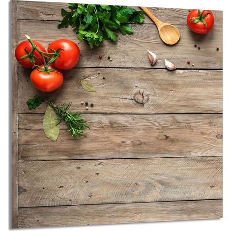 PANEL DE VIDRIO PARA COCINA 60x65 Madera (1/5)