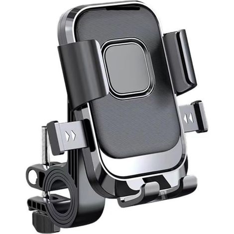 Support de téléphone pour guidon de vélo et de moto, compatible avec les smartphones de 4,7 à 7,2 pouces. (1/4)