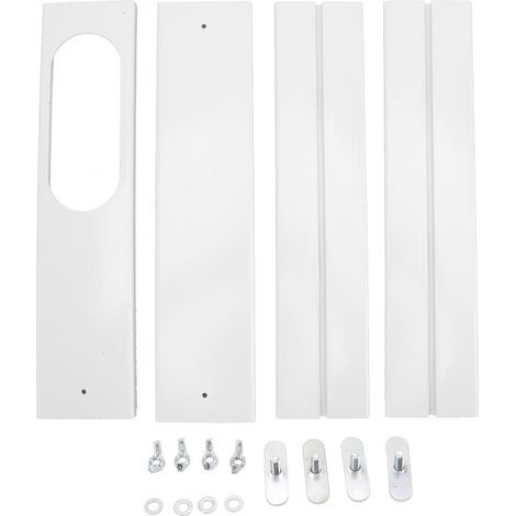 Kit Fenêtre Climatiseur Portable 4 Pièces – Panneaux Étanchéité Réglables 16.9 à 55 Pouces pour Bureau Maison, Isolation Thermique (1/5)