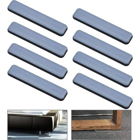 8 PCS Patins de Meubles Protection en Teflon pour Moquette et Planchers de Bois Franc Adhésifs autocollants en téflon Patin glisseur protecteur Patins glisseurs auto adhésif 100x25 mm (1/5)