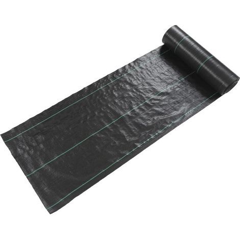 Weed control fabric 1.2x90m, breathable weed barrier, landscaping fabric, high-density UV-resistant ground cover (1/5)