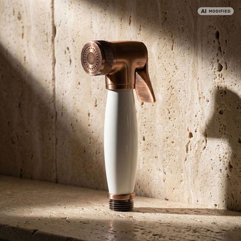 PaulGurkes Douche Bidet en Cuivre Nostalgie Rétro Bronze Rouge Céramique (1/4)