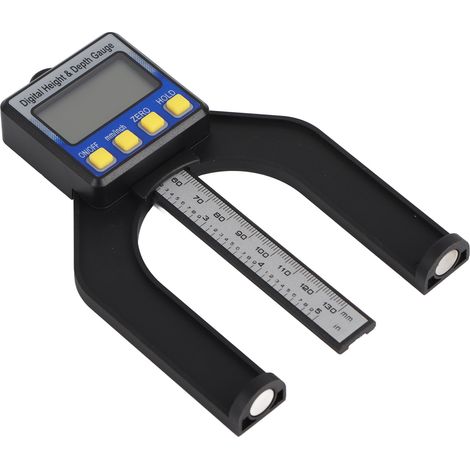 Hochschieber-Messschieber mit LCD-Digitalanzeige, Höhen- und Tiefenmesser mit Magneten (1/5)