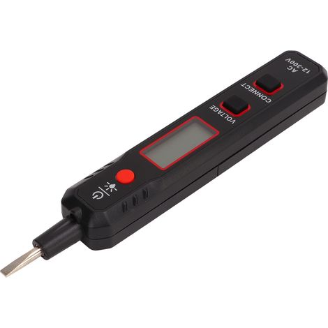 Tragbarer und einfach zu bedienender Spannungsprüfer in Stiftform, elektrischer Spannungsdetektor, Wechselstrom-Voltmeter 12–300 V (1/5)