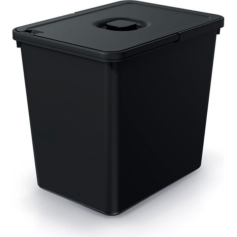 Papelera SYSTEMA BASICA NKS23W - reciclaje negro