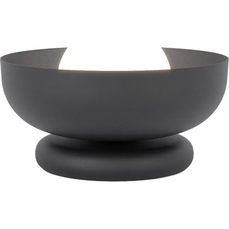 Lampada da tavolo minimal nera ciotola G9 8W Ozzy Emibig (1/5)
