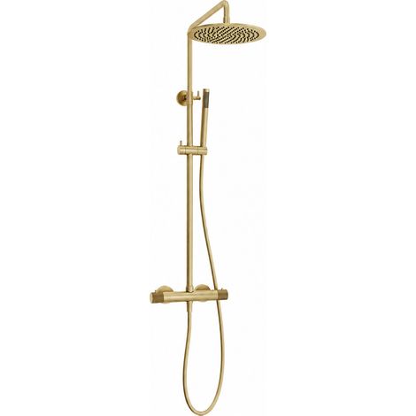 Conjunto de ducha de superficie AquaElegance de latón dorado (1/5)