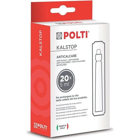 Ampoules de détartrage 20X5ml pour nettoyeur vapeur Polti (1/3)