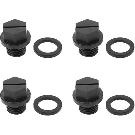 Bouchons de Vidange pour Pompe de Piscine avec Joints Compatibles SPX1700FG Compatible SP2600X 19,7 X 18,7 Mm Noir (1/5)