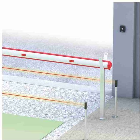 Bras rond en aluminium QIKC40, L = 3975 mm pour automatisation Qik 80eh Ditec Qikc40