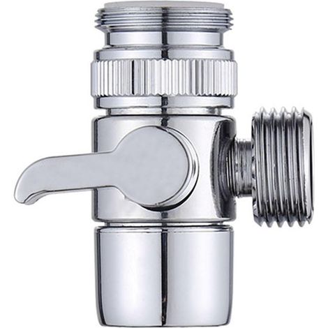 Valvola per lavello, valvola deviatrice, divisore per cucina o bagno, adattatore per rubinetto, valvola deviatrice a 3 vie per rubinetto, distributore (1/5)