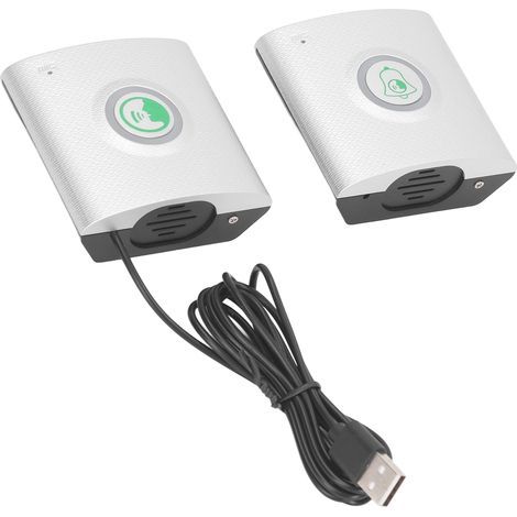 Carillon sans fil ultra longue portée, visiophone intelligent 2 sens, interphone vocal pour maison, blanc, sonnerie sans fil extérieure (1/5)